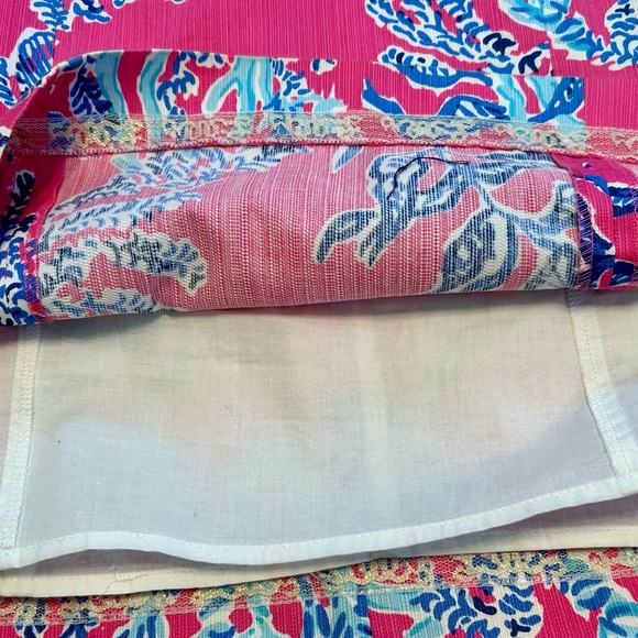 Lilly Pulitzer Cathy Shift Dress Samba Coral Print Size 8 - Picture 7 of 13